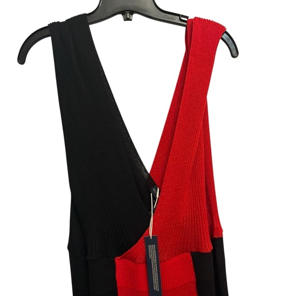 Zara Bold Red and Black Maxi Dress - Picture 3 of 8